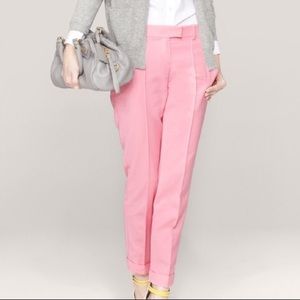 THEORY pink marsienna crop pants